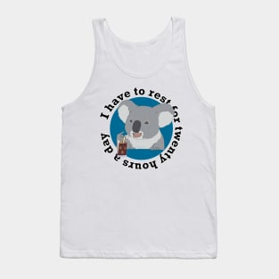 Rest Koala Tank Top